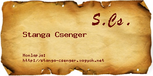 Stanga Csenger névjegykártya